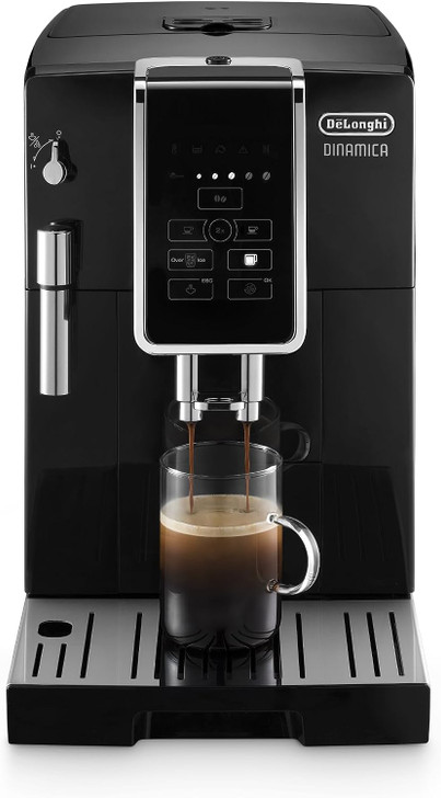 DeLonghi Dinamica Fully Automatic Coffee & Espresso Machine, Iced-Coffee, Burr Grinder ECAM35020B REFURBISHED