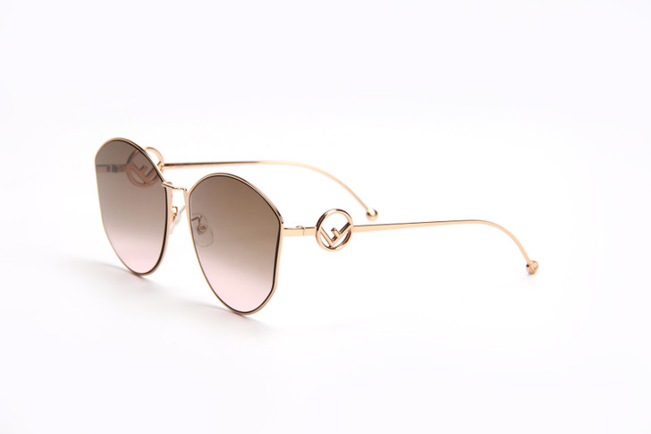 Fendi Geometric Sunglasses FF0335/FS-DDB-63-18