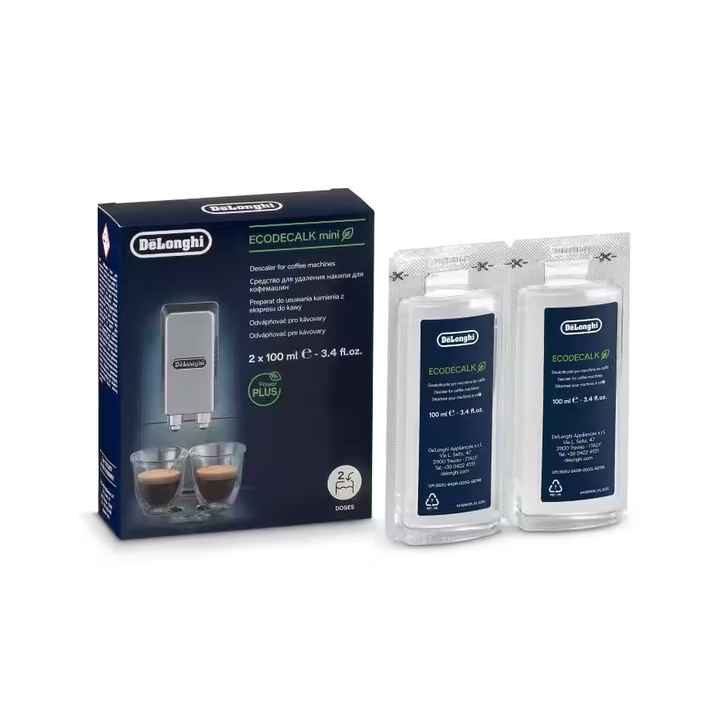 DeLonghi ECODECALK Set of 2 Descale Bottles 100ML each DLSC200 :  
EcoDecalk Descaler, 6.8 oz.
DLSC200
Use Official De'Longhi Descaler for the best results and to prolong the life of your machine