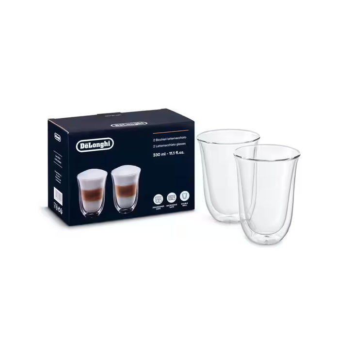 DeLonghi Double Wall Macchiato Cups 2 per set DLSC312