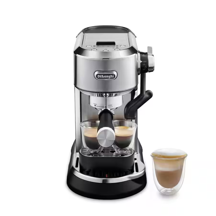 Manual Espresso Machines Dedica Maestro Plus EC950M : Designed to provide a simple, authentic brewing experience, the De’Longhi Dedica Maestro Plus features the Auto LatteArt automatic steam wand