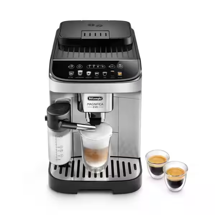 DeLonghi Magnifica Evo with frother :  De'Longhi ECAM29084SB Magnifica Evo with LatteCrema System Coffee and Espresso Machine, Silver